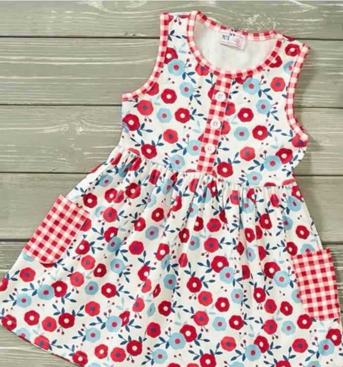 Pretty Patriotic girls dress