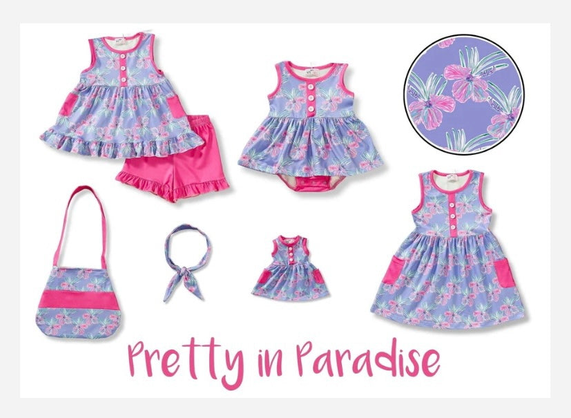 Pretty in Paradise girl’s dress